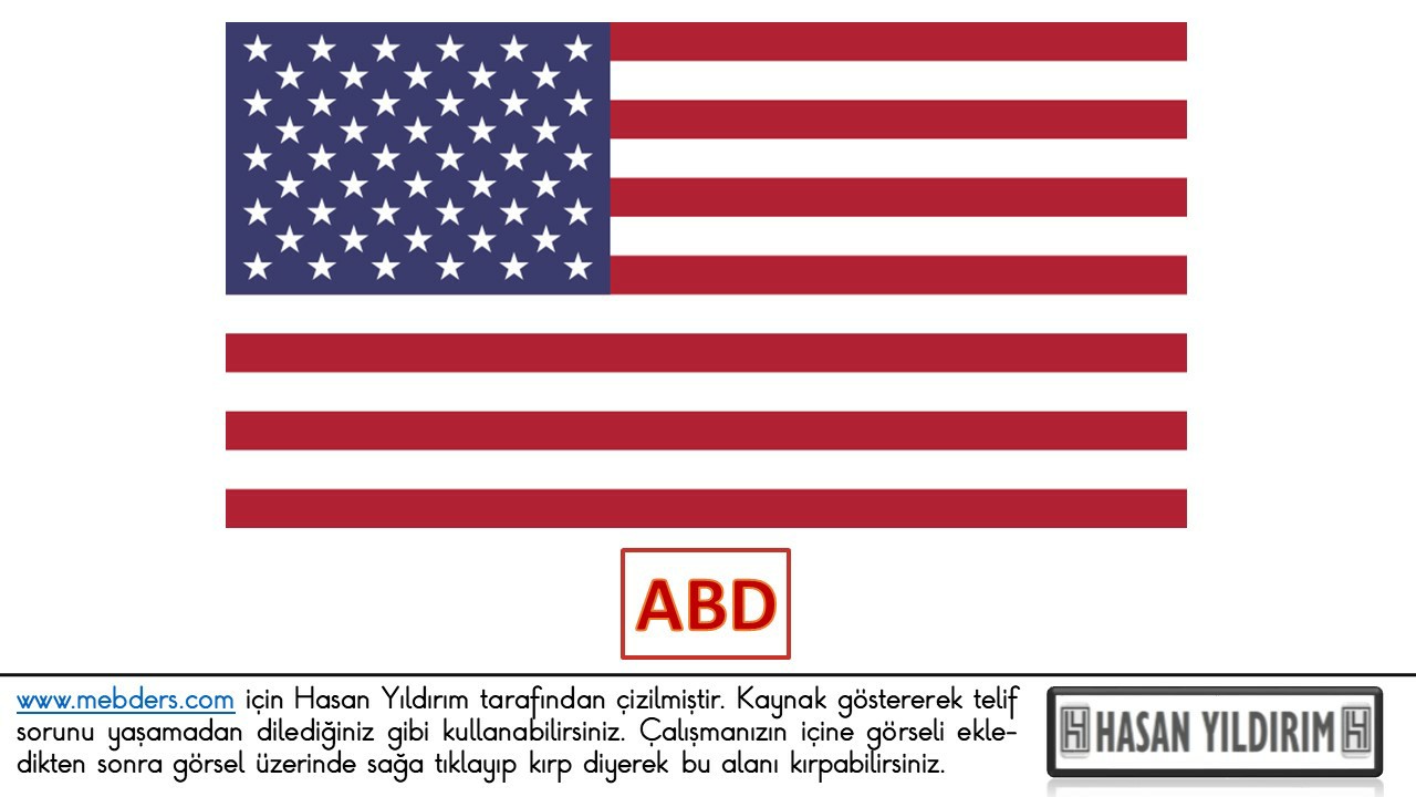 Amerika Birleşik Devletleri (ABD) Bayrağı PNG