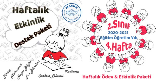 2020-2021 Yılı 2.Sınıf 4.Hafta Ödev, Etkinlik Paketi