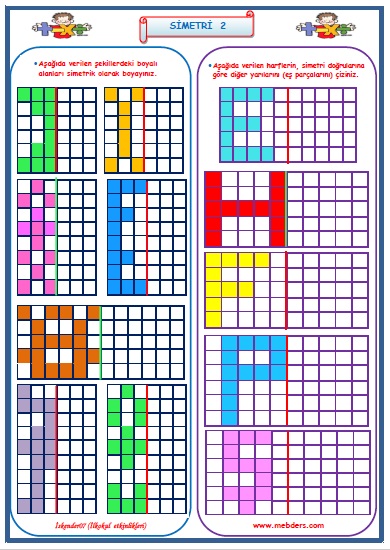 4.Sınıf Matematik Simetri Etkinlik Çalışması  2