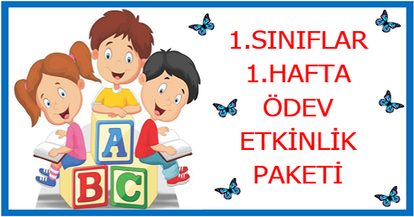 2026-2027 Yılı 1. Sınıf 1. Hafta Ödev, Etkinlik Paketi