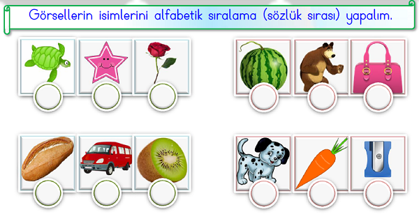 1.Sınıf Türkçe Alfabetik Sıralama-3