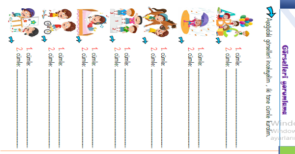 1.Sınıf Türkçe Görselleri Yorumlama Etkinliği-5