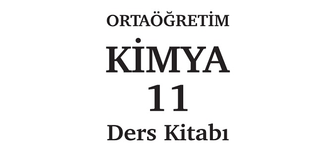 2023-2024 Eğitim Öğretim Yılı 11.Sınıf Kimya Ders Kitabı-Meb Yayınları