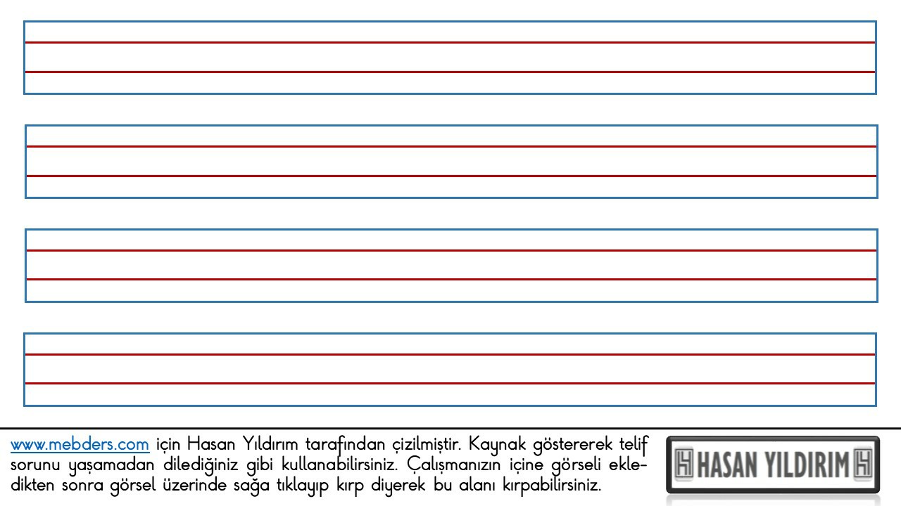 Güzel Yazı Defteri Şablonu-2 PNG