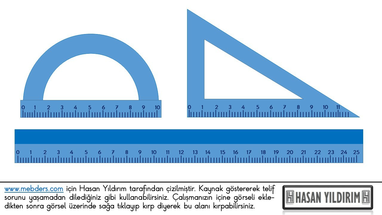 Cetvel - Gönye - Açıölçer PNG