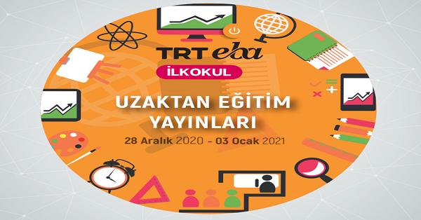 28 Aralık - 3 Ocak Arası EBA TV İlkokul Yayın Akışı, Dersler, Konular