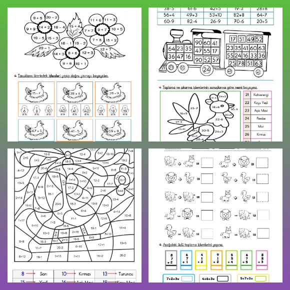 1. Sınıf Matematik - Eğlenceli Toplama Çıkarma Etkinlikleri