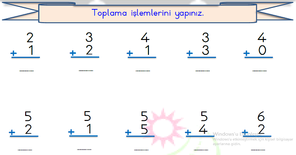 1.Sınıf Matematik Toplama İşlemi-6