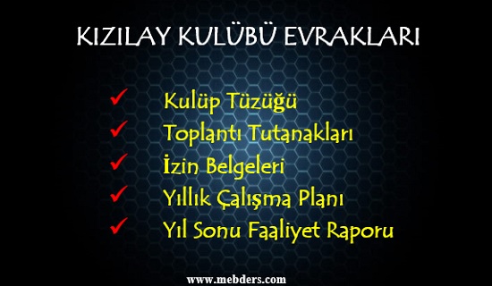 Kızılay Kulübü Evrakları