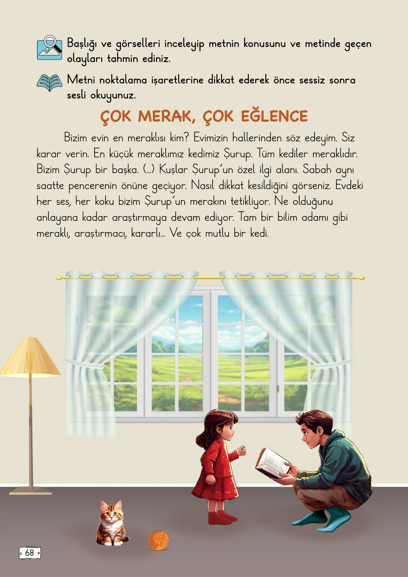 2.Sınıf Türkçe Meb Yayınları Çok Merak, Çok Eğlence Metni Etkinlik Cevapları