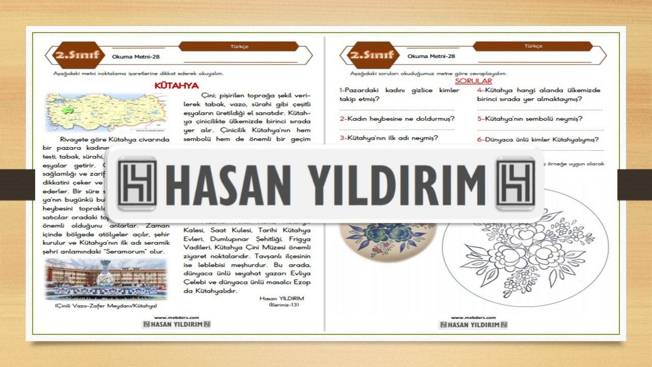 2.Sınıf Türkçe Okuma Metni-28 (Kütahya)