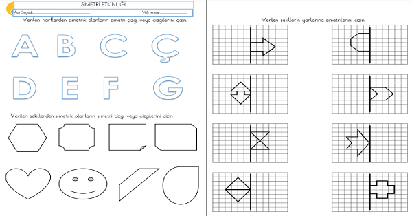 2.Sınıf - Matematik Simetri Etkinliği-4