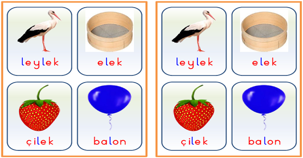 1.Sınıf İlk Okuma Yazma Harf Sezdirme Kartları L-l Sesi