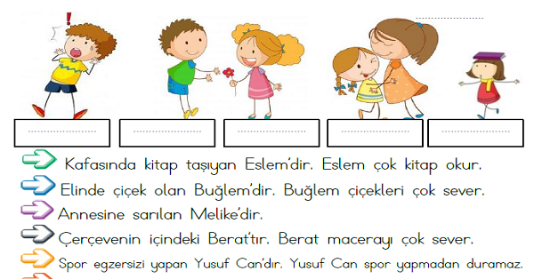 1.Sınıf Türkçe Okuyalım Anlayalım (Ben Kimim)