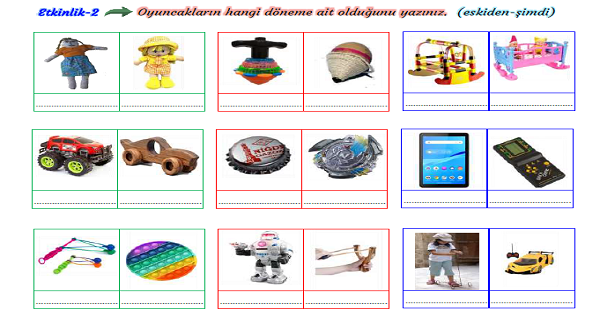 3.Sınıf Hayat Bilgisi Aile Büyüklerimiz de Çocuktu Etkinliği