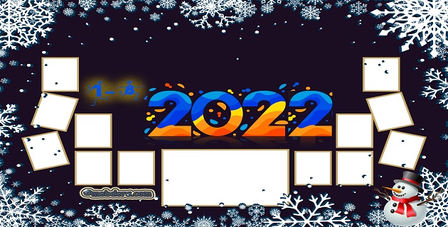 1A Sınıfı için 2022 Yeni Yıl Temalı Fotoğraflı Afiş 14 Kişilik