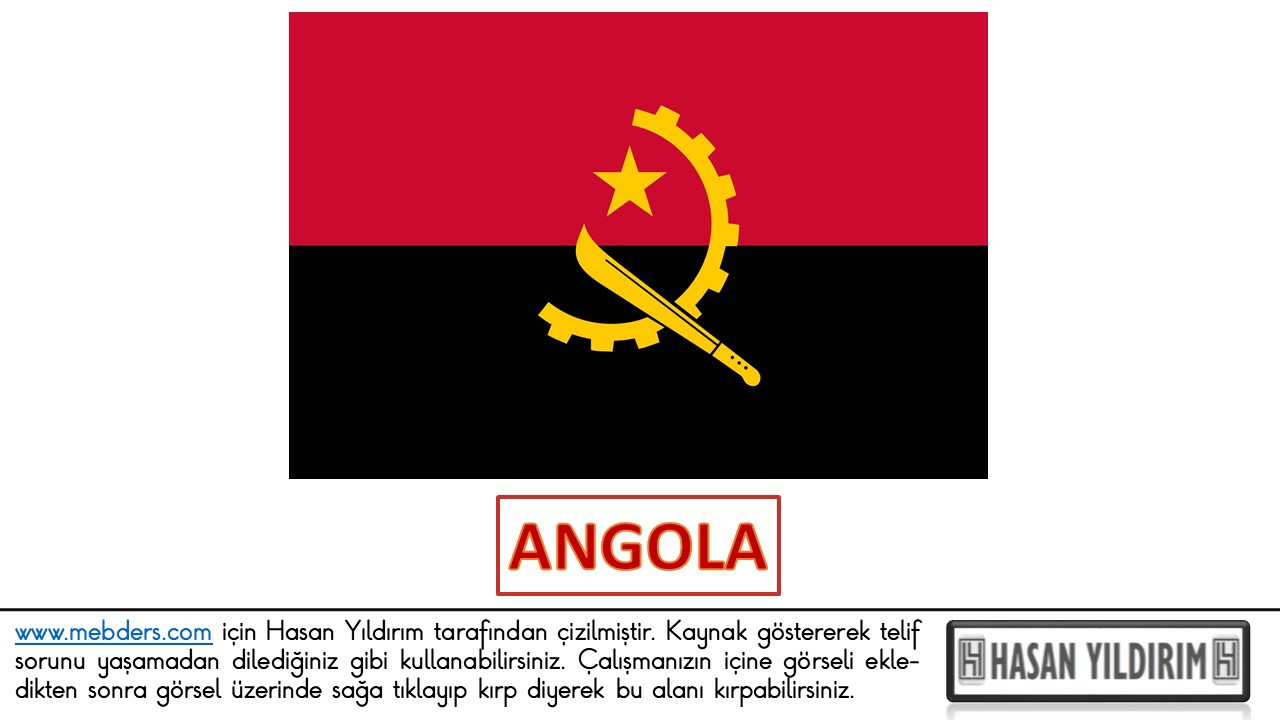 Angola Bayrağı PNG