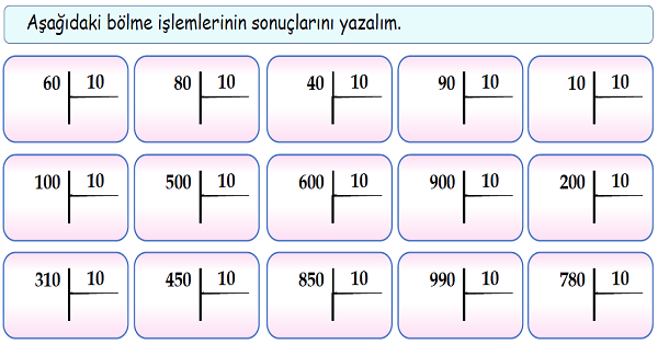 4.Sınıf Matematik Zihinden Bölme İşlemi-1