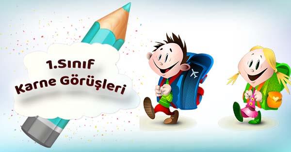 1. Sınıf 1.Dönem Öğretmen Karne Görüşleri (2025-2026)