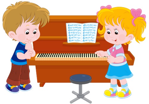 Clipart piyano çalan çocuklar resmi png