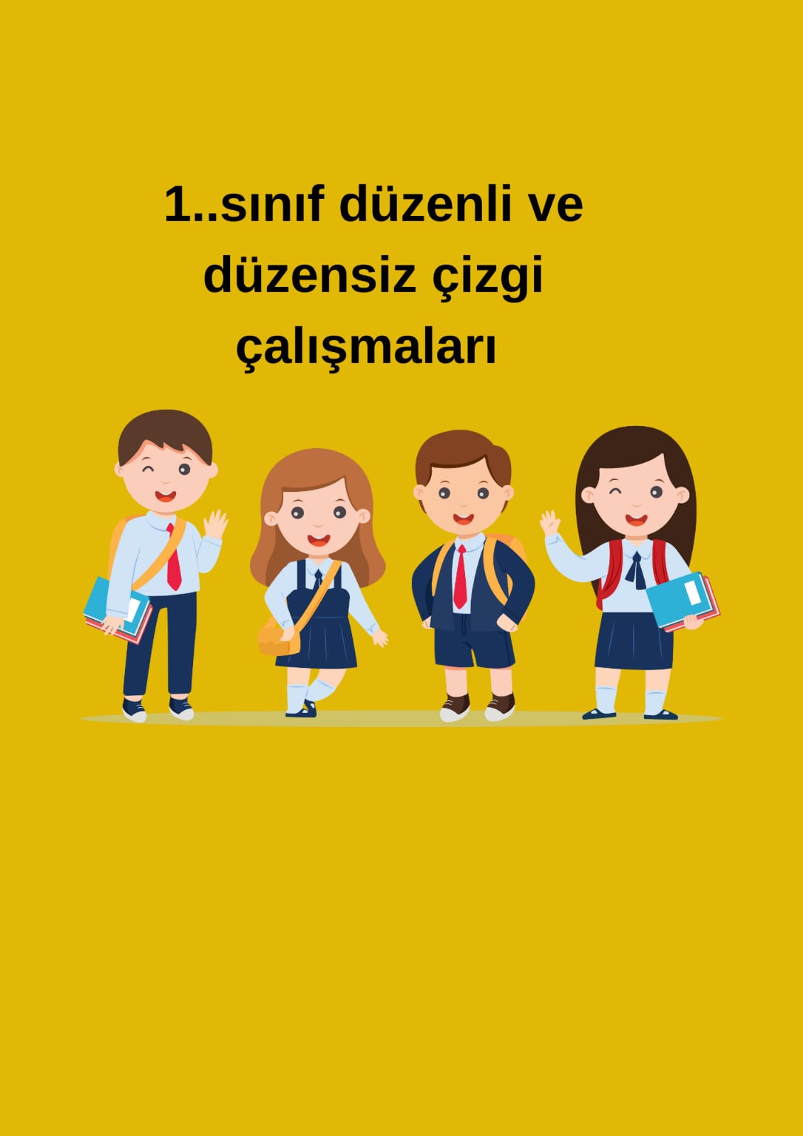 1. sınıf düzenli ve düzensiz çizgi çalışmaları