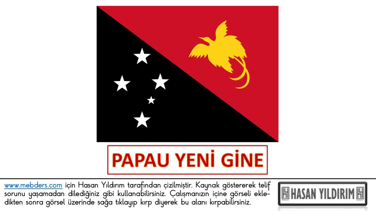 Papau Yeni Gine Bayrağı PNG