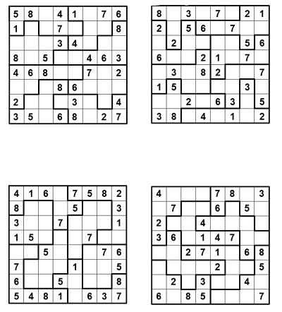 Parçalı Sudoku 1