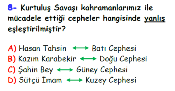 4.Sınıf Sosyal Bilgiler Geçmişimi Öğreniyorum Ünitesi Yaprak Test-2