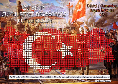 95.Yıl Cumhuriyet Panosu 50x70cm Poster 72