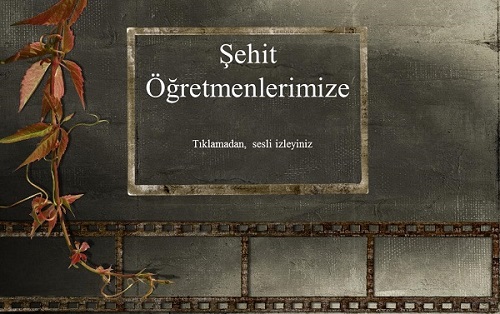 Şehit Öğretmenlerimize sesli slayt