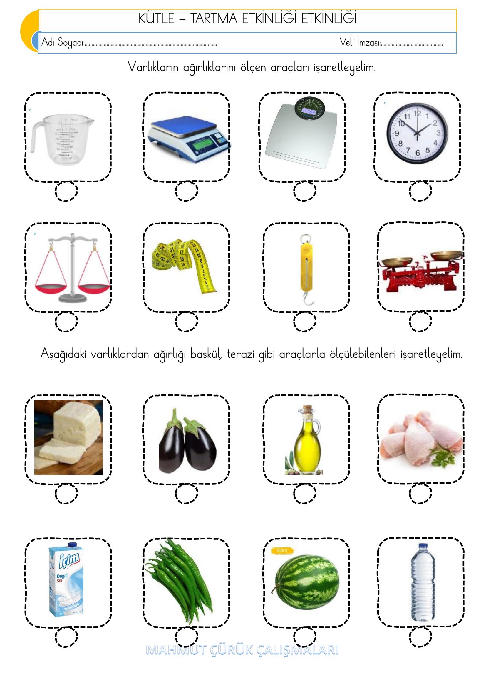 2.Sınıf - Matematik Kütle -Tartma Etkinliği-2