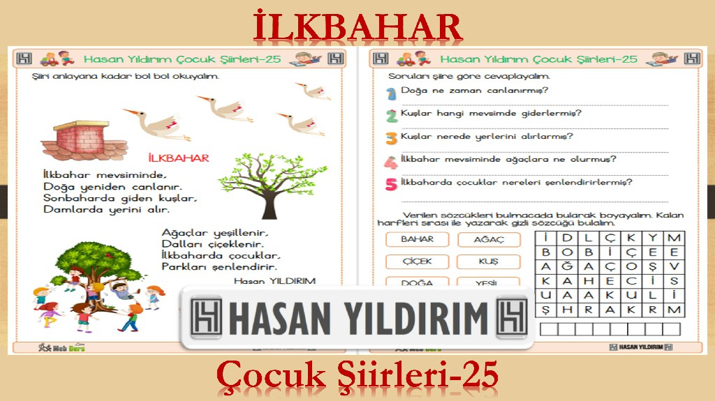 İlkbahar (Çocuk Şiirleri-25)