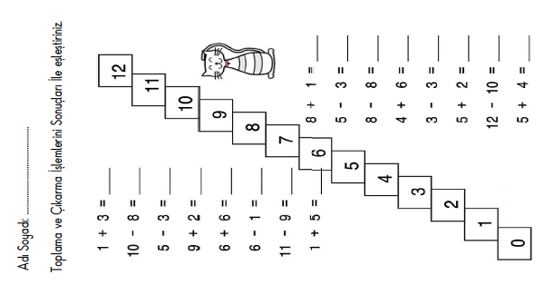 1. Sınıf Matematik Toplama ve Çıkarma İşlemleri 19