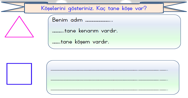 1.Sınıf Matematik Geometrik Şekiller-2