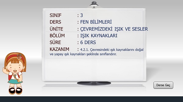 3.Sınıf Fen Bilimleri Işık Kaynakları Sunusu