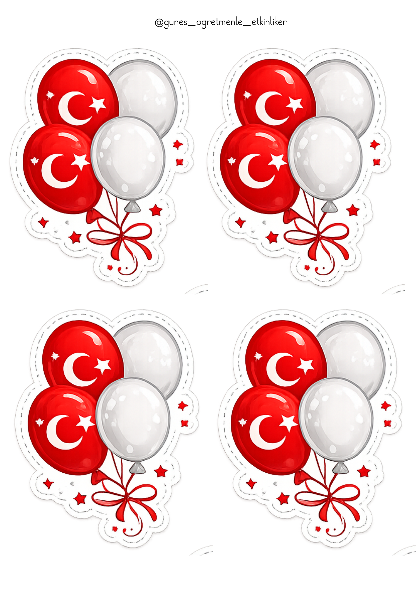 23 Nisan Cam Süsleme