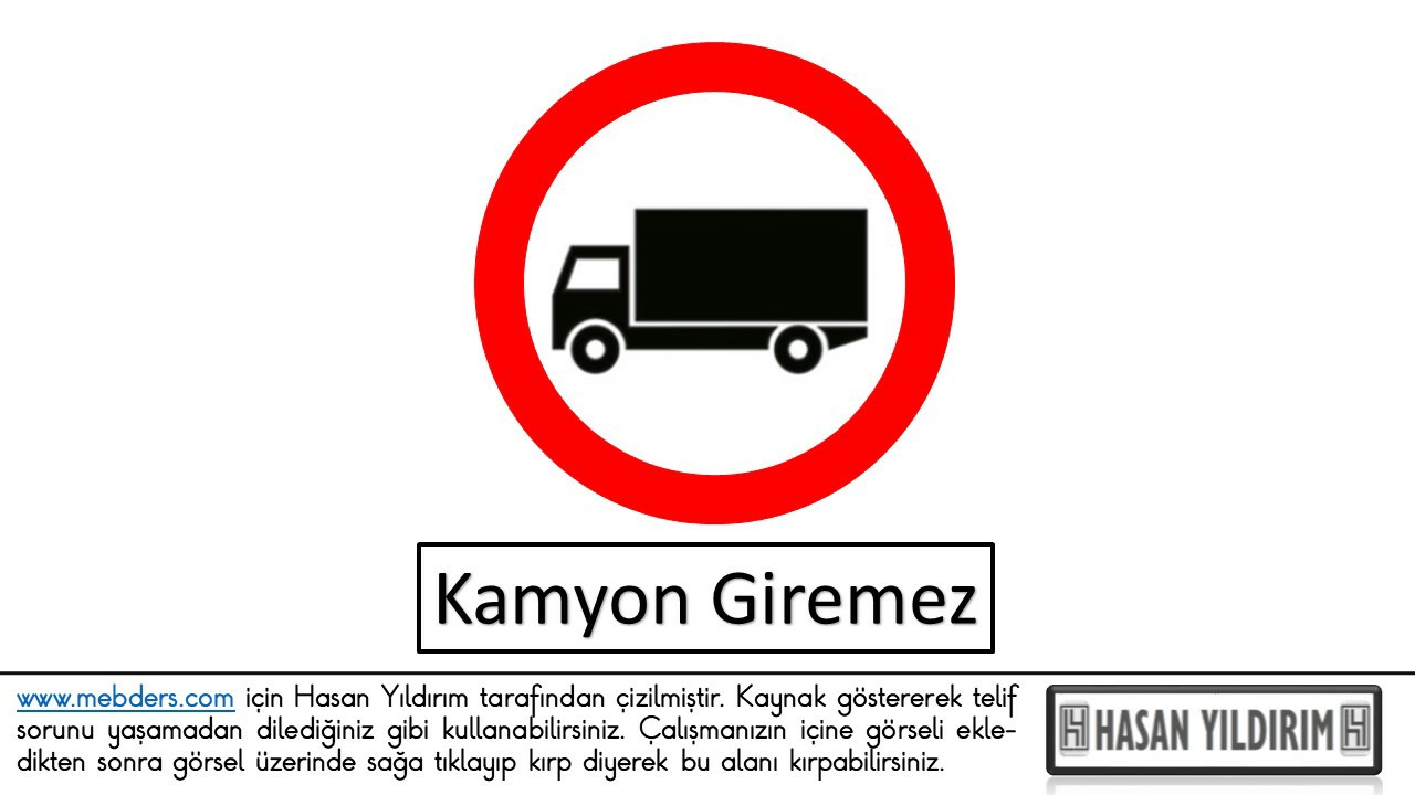Kamyon Giremez PNG