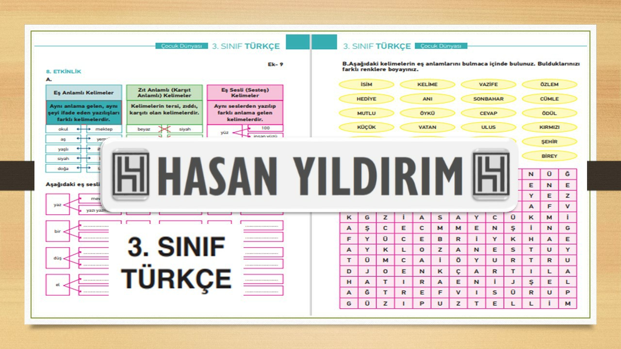 3.Sınıf Türkçe Telafi Eğitim Etkinlik Kitabı