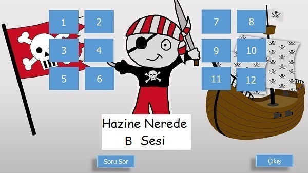 1.Sınıf b Sesi Değerlendirme Eğlenceli Hazine Nerede Sunusu