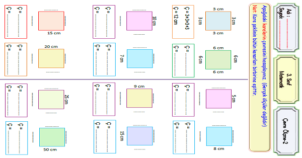 3.Sınıf Matematik Çevre Ölçme (Kare)-2