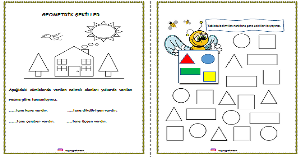 1. Sınıf Matematik Geometrik Şekiller