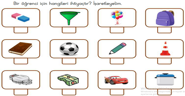 2.Sınıf Hayat Bilgisi İstek ve İhtiyaçlarım Etkinliği