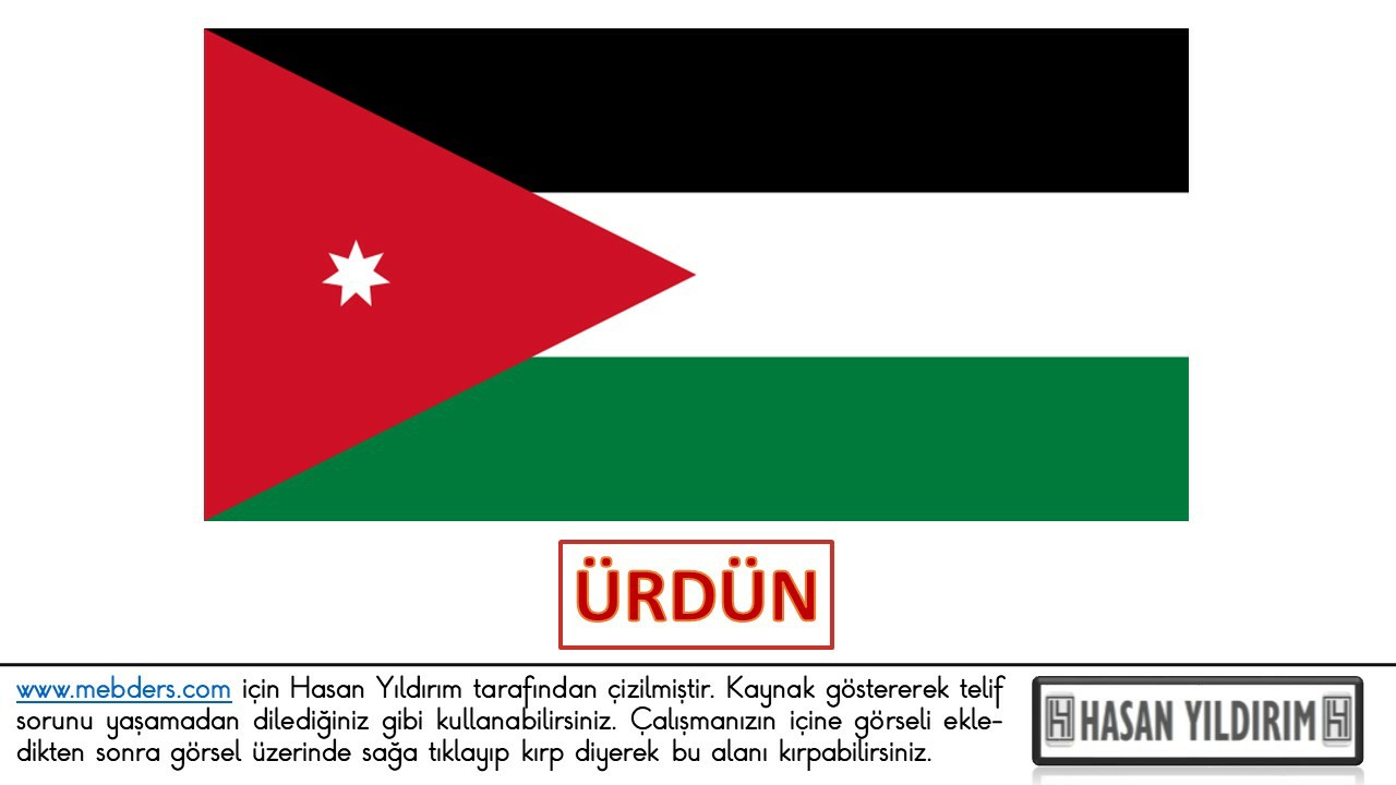 Ürdün Bayrağı PNG