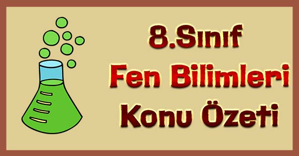 8.Sınıf Fen Bilimleri - Enerji Dönüşümleri Konu Özeti