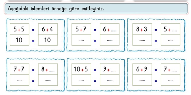 2.Sınıf Matematik Çıkarma İşlemi-Eşittir İşareti Etkinliği-1