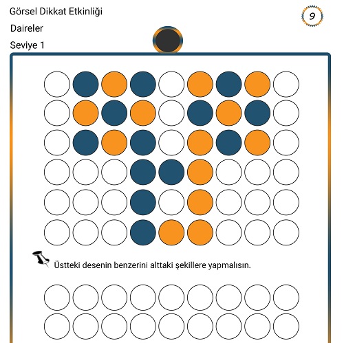 Görsel Dikkat Etkinliği 9 - Seviye 1