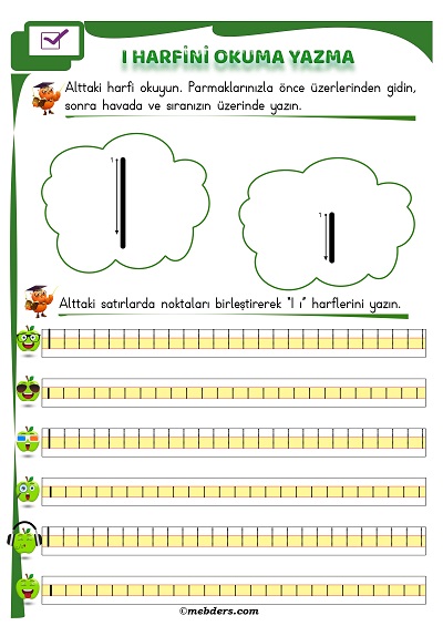 1.Sınıf İlkokuma I Sesi Okuma Yazma Etkinliği