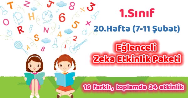 2021-2022 Yılı 1.Sınıf 20.Hafta Eğlenceli Zeka Etkinlik Paketi