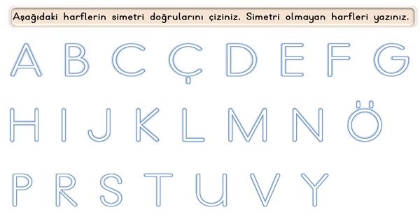 2.Sınıf Matematik Simetri Etkinliği-2