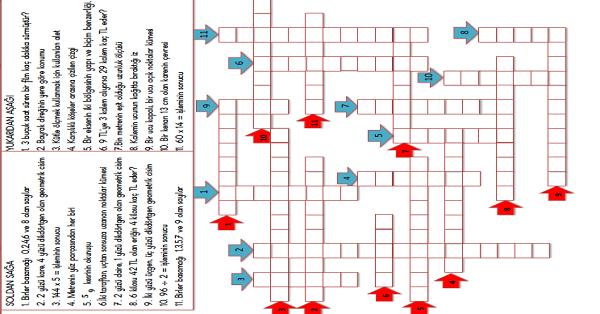 3.Sınıf Matematik Çengel Bulmaca Etkinliği-5